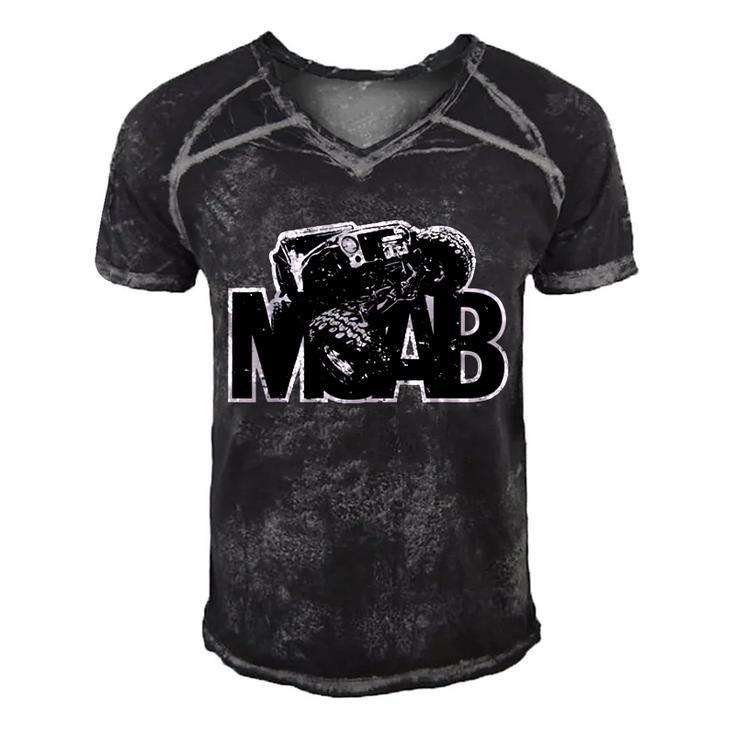 Moab Utah Off Road 4Wd Rock Crawler Adventure Design  Men's Short Sleeve V-neck 3D Print Retro Tshirt
