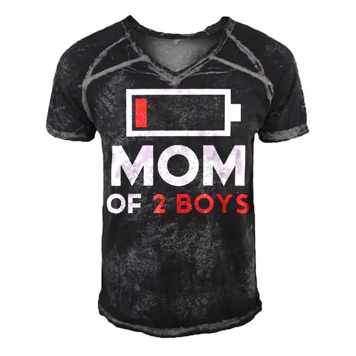 Mom Of 2 Boys Shirt From Son Mothers Day Birthday Women  Active  154 Trending Shirt Men's Short Sleeve V-neck 3D Print Retro Tshirt