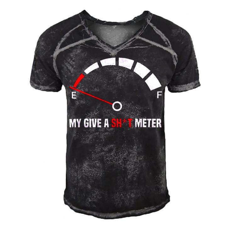 My Give A Shit Meter Is Empty Sarcastic Autocollant 394 Trending Shirt Men's Short Sleeve V-neck 3D Print Retro Tshirt