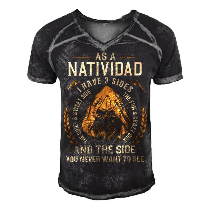 Natividad Name Shirt Natividad Family Name V2 Men's Short Sleeve V-neck 3D Print Retro Tshirt