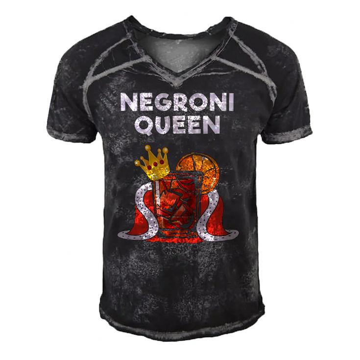 Negroni Queen Funny Drinking Queen Men's Short Sleeve V-neck 3D Print Retro Tshirt