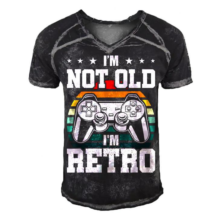 Not Old Im Retro Video Gamer Gaming  Men's Short Sleeve V-neck 3D Print Retro Tshirt