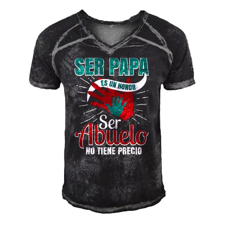 Papa Es Un Honor Ser Abuelo No Tiene Precio Grandpa Product Men's Short Sleeve V-neck 3D Print Retro Tshirt