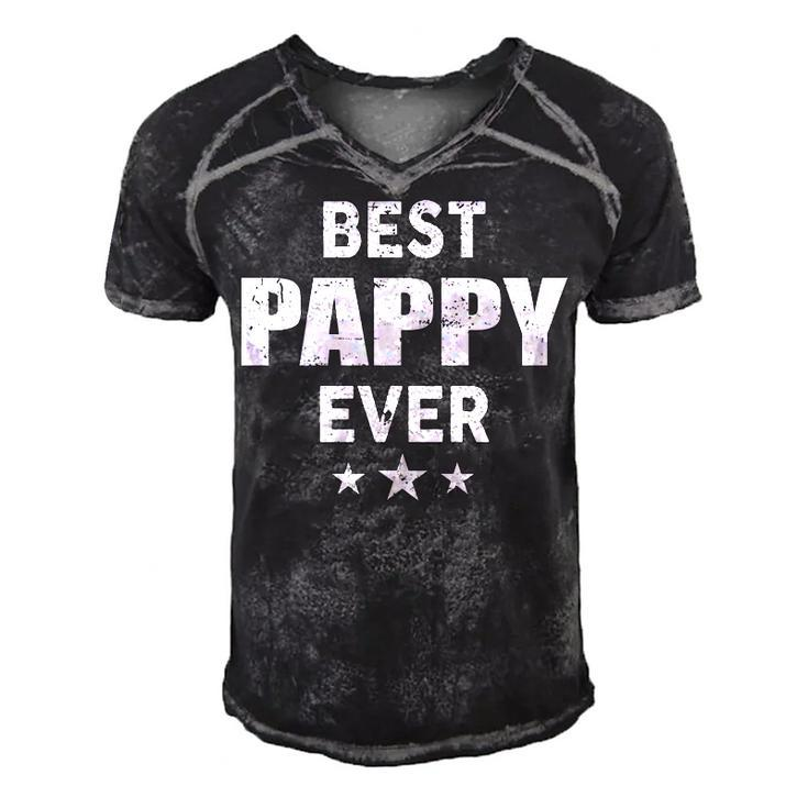 Pappy Grandpa Gift   Best Pappy Ever Men's Short Sleeve V-neck 3D Print Retro Tshirt