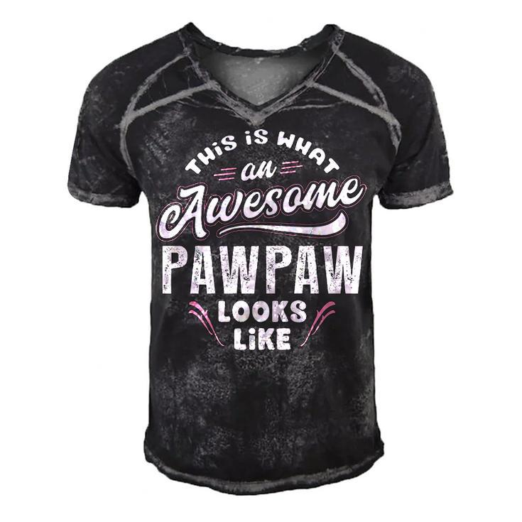 Pawpaw Grandpa Gift   This Is What An Awesome Pawpaw Looks Like Men's Short Sleeve V-neck 3D Print Retro Tshirt