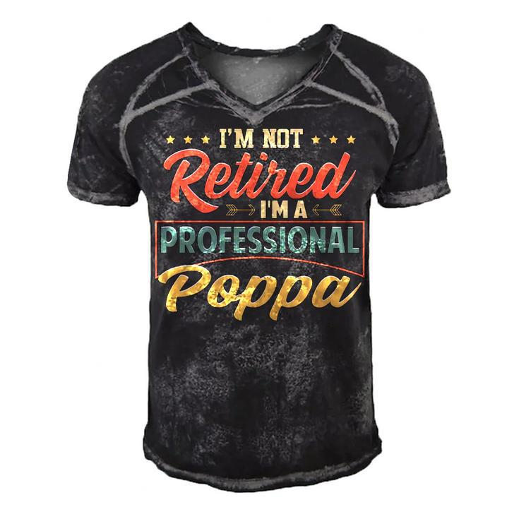 Poppa Grandpa Gift   Im A Professional Poppa Men's Short Sleeve V-neck 3D Print Retro Tshirt