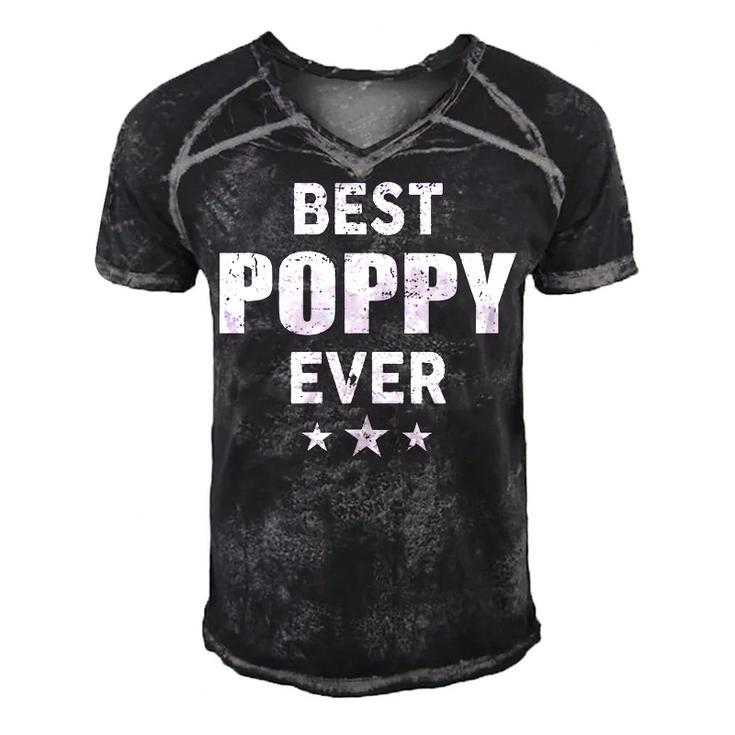 Poppy Grandpa Gift   Best Poppy Ever Men's Short Sleeve V-neck 3D Print Retro Tshirt