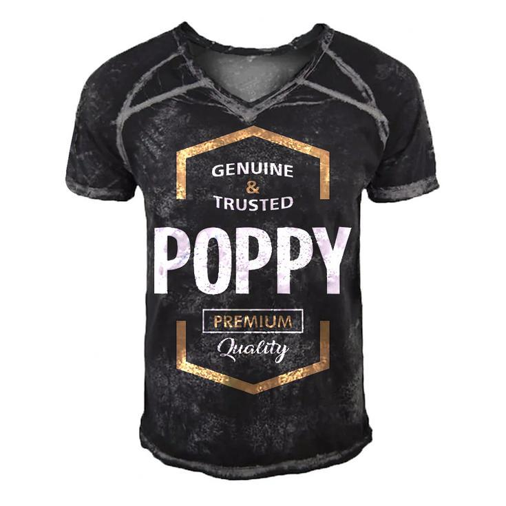 Poppy Grandpa Gift   Genuine Trusted Poppy Premium Quality Men's Short Sleeve V-neck 3D Print Retro Tshirt