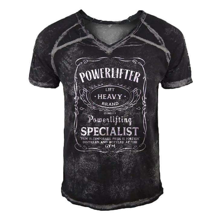 Powerlifting Powerlifter Life Heavy Gym Fitness Men's Short Sleeve V-neck 3D Print Retro Tshirt