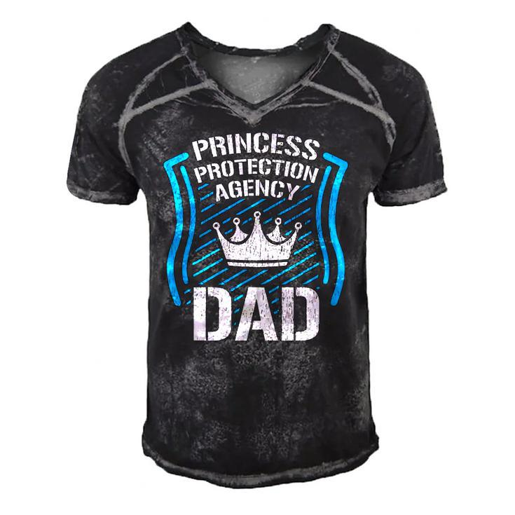 Princess Protection Agency Dad Men Fathers Day Gift Idea Men's Short Sleeve V-neck 3D Print Retro Tshirt