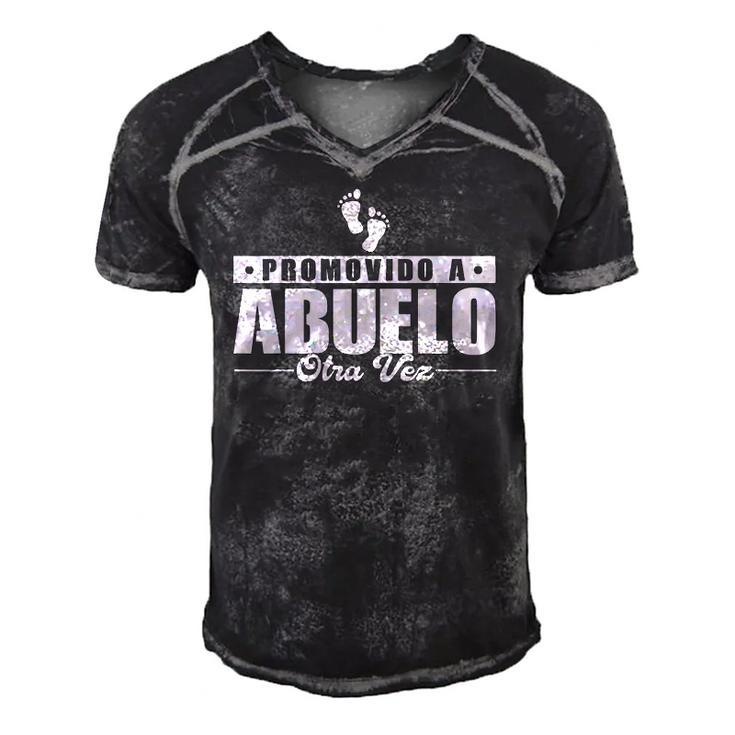 Promovido A Abuelo Otra Vez Abuelo Announcement Seras Abuelo Men's Short Sleeve V-neck 3D Print Retro Tshirt