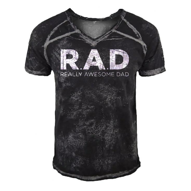 Rad Really Awesome Dad Father Gift Men's Short Sleeve V-neck 3D Print Retro Tshirt
