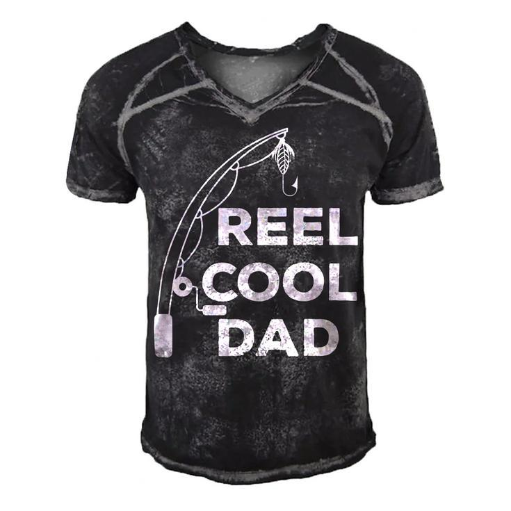Reel Cool Dad V2 Men's Short Sleeve V-neck 3D Print Retro Tshirt