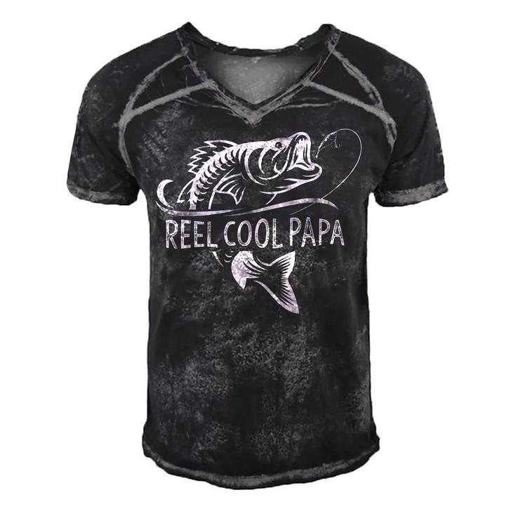 Reel Cool Dad V3 Men's Short Sleeve V-neck 3D Print Retro Tshirt
