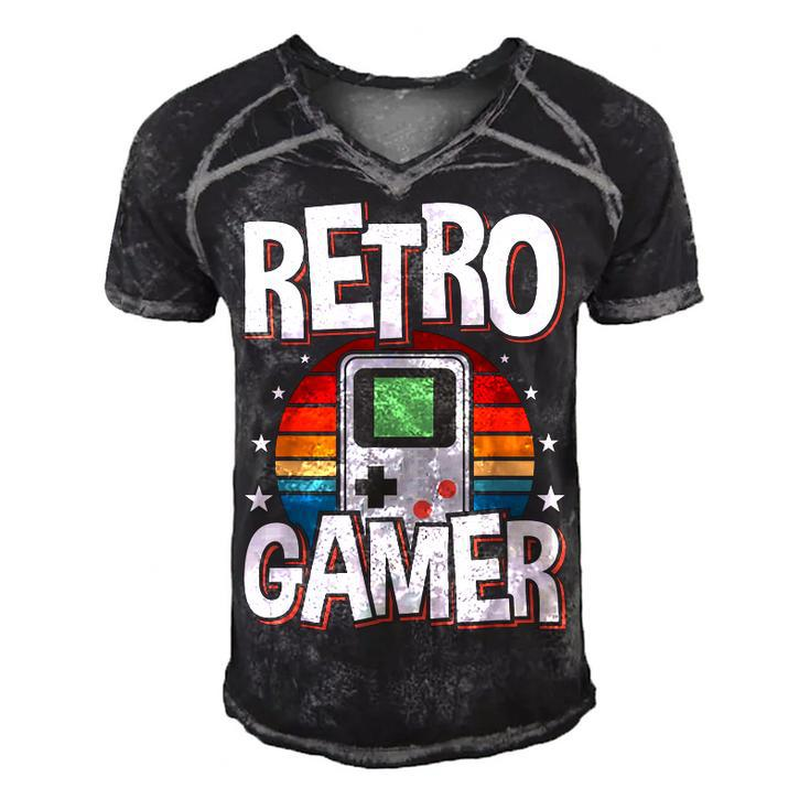 Retro Gaming Video Gamer Gaming  Men's Short Sleeve V-neck 3D Print Retro Tshirt