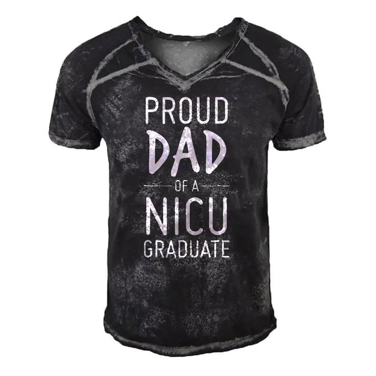 Seniors 22 Funny Proud Dad Of A Nicu Graduate Tee For Daddy Men's Short Sleeve V-neck 3D Print Retro Tshirt