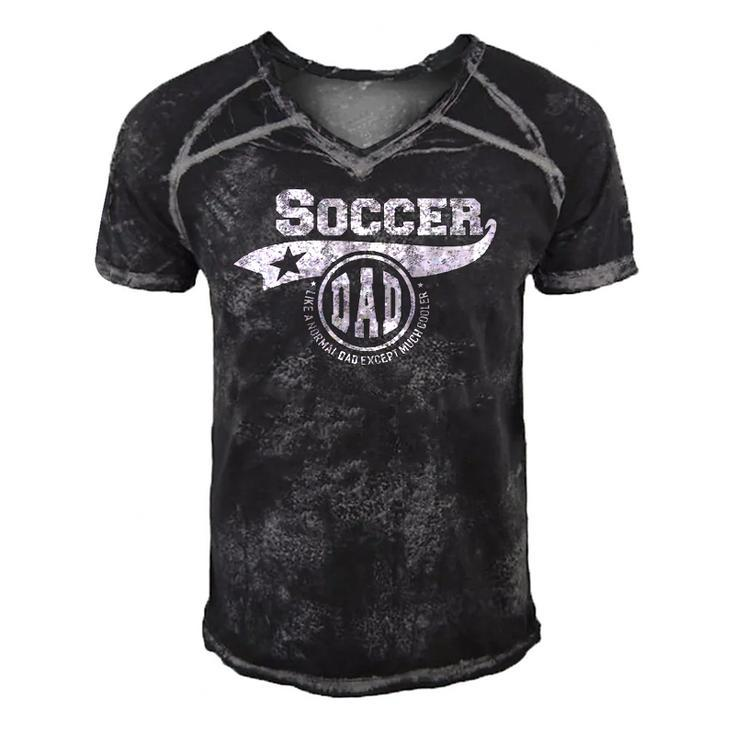 Soccer Dad Fathers Day Gift Father Sport Men Men's Short Sleeve V-neck 3D Print Retro Tshirt