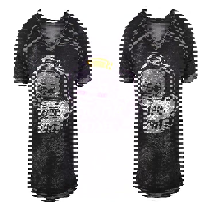 Stips Tattoos Bath Time Toaster Men's Short Sleeve V-neck 3D Print Retro Tshirt