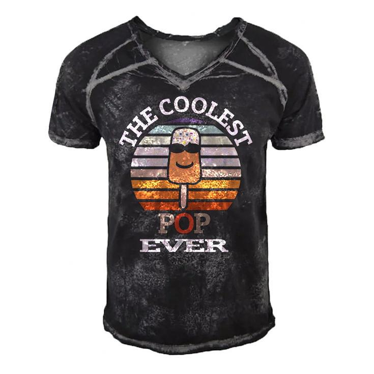 The Coolest Pop Ever Vintage Coolest Pop Ever For Men Men's Short Sleeve V-neck 3D Print Retro Tshirt