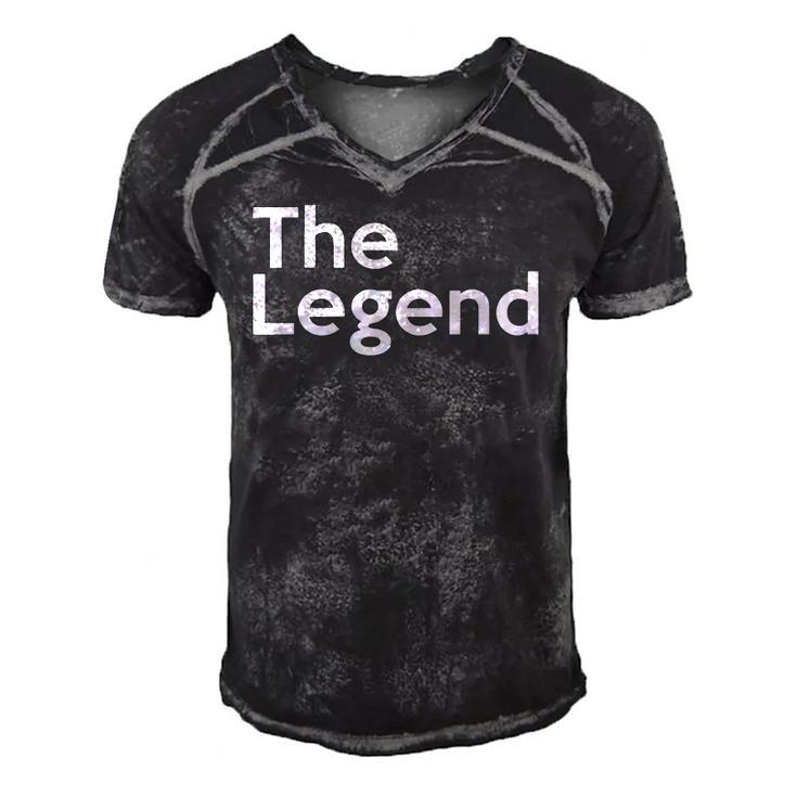 The Original The Copy The Legend  For Dad And Son Men's Short Sleeve V-neck 3D Print Retro Tshirt