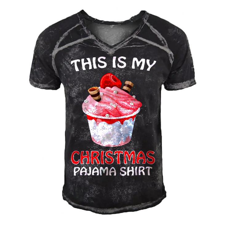 This Is My Christmas Pajama 878 Shirt Men's Short Sleeve V-neck 3D Print Retro Tshirt