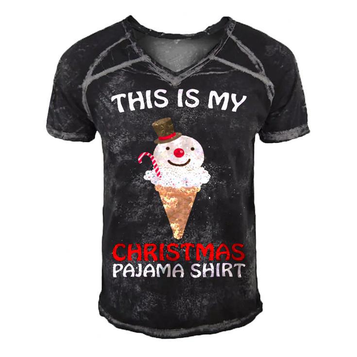 This Is My Christmas Pajama 879 Shirt Men's Short Sleeve V-neck 3D Print Retro Tshirt