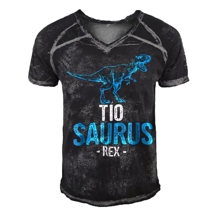Uncle Tiosaurus Rex Tio Saurus Men's Short Sleeve V-neck 3D Print Retro Tshirt