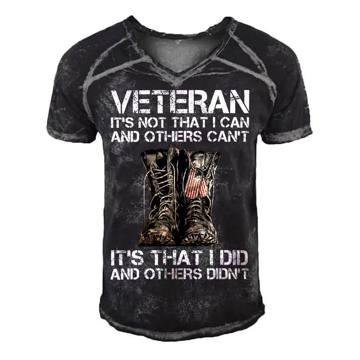 Veteran Its Not That I Can And Other Cant Its That I Did T-Shirt Men's Short Sleeve V-neck 3D Print Retro Tshirt