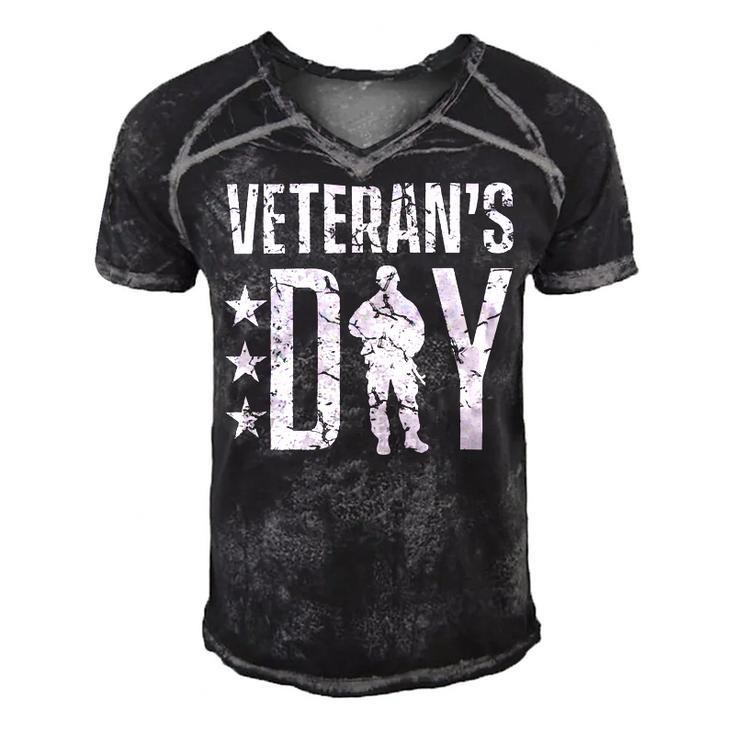 Veteran Veteran Veterans 73 Navy Soldier Army Military Men's Short Sleeve V-neck 3D Print Retro Tshirt