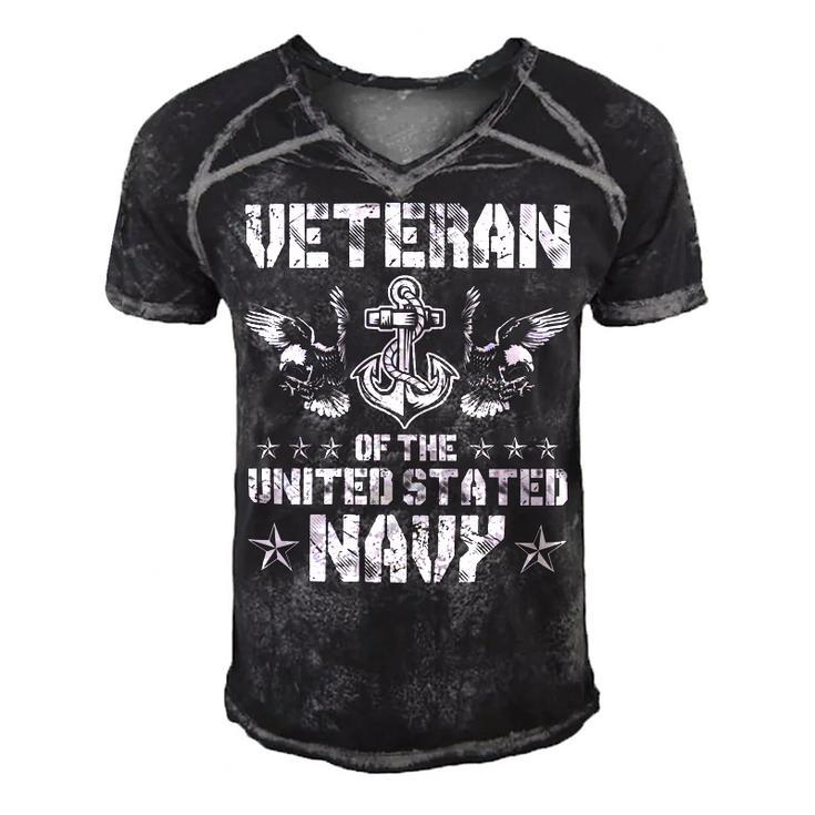 Veteran Veterans Day Us Flag Navy Veteran Veterans Day 209 Navy Soldier Army Military Men's Short Sleeve V-neck 3D Print Retro Tshirt