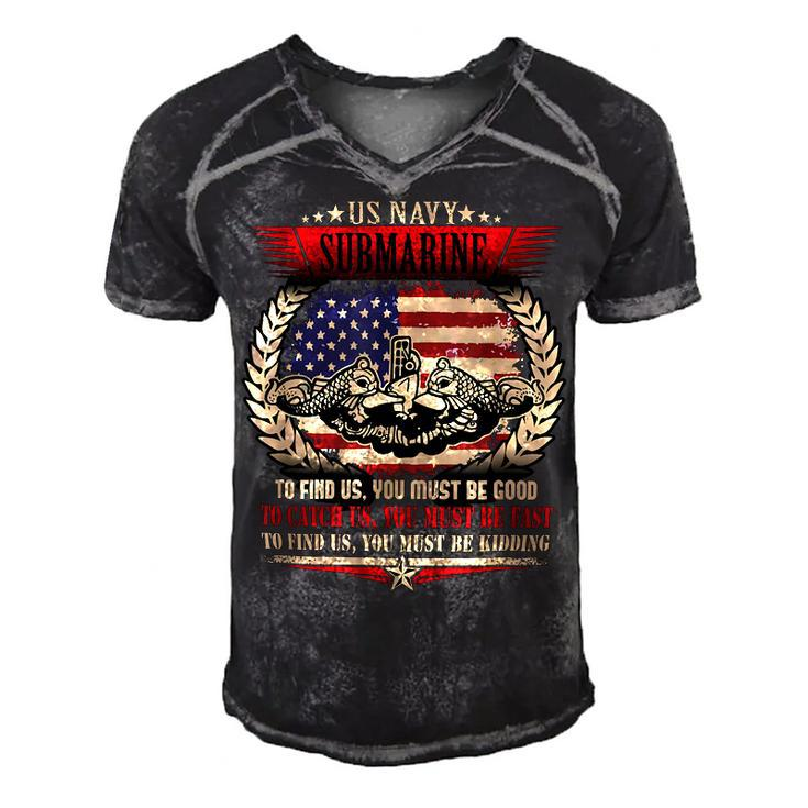 Veteran Veterans Day Us Navy Submarines Quote 643 Navy Soldier Army Military Men's Short Sleeve V-neck 3D Print Retro Tshirt