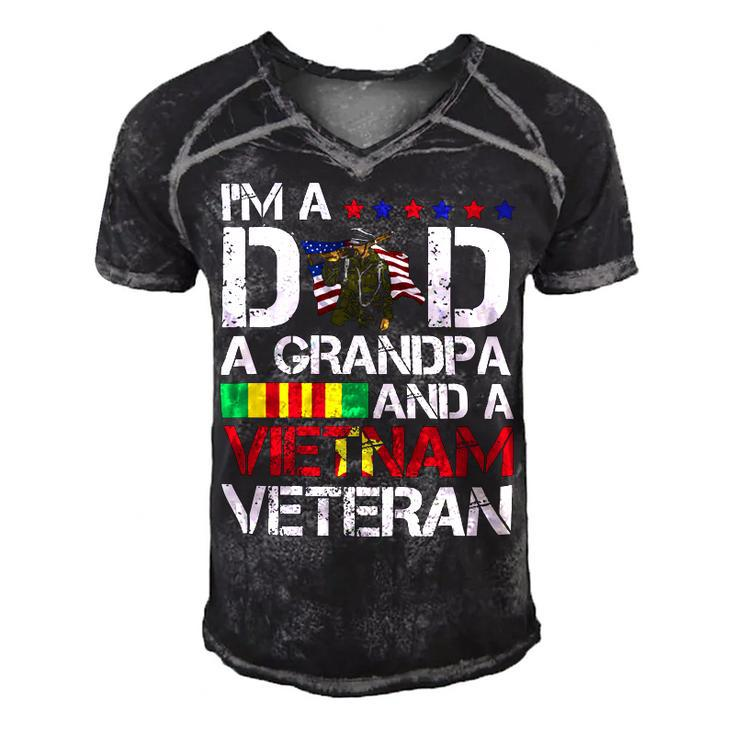 Veteran Veterans Day Us Soldier Veteran Veteran Grandpa Dad America 38 Navy Soldier Army Military Men's Short Sleeve V-neck 3D Print Retro Tshirt
