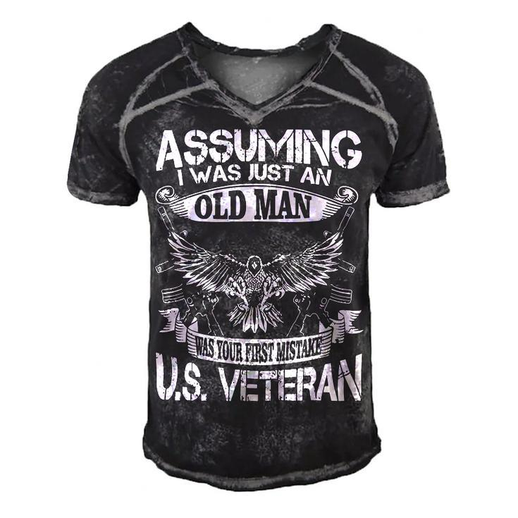 Veteran Veterans Day Us Veteran 43 Navy Soldier Army Military Men's Short Sleeve V-neck 3D Print Retro Tshirt
