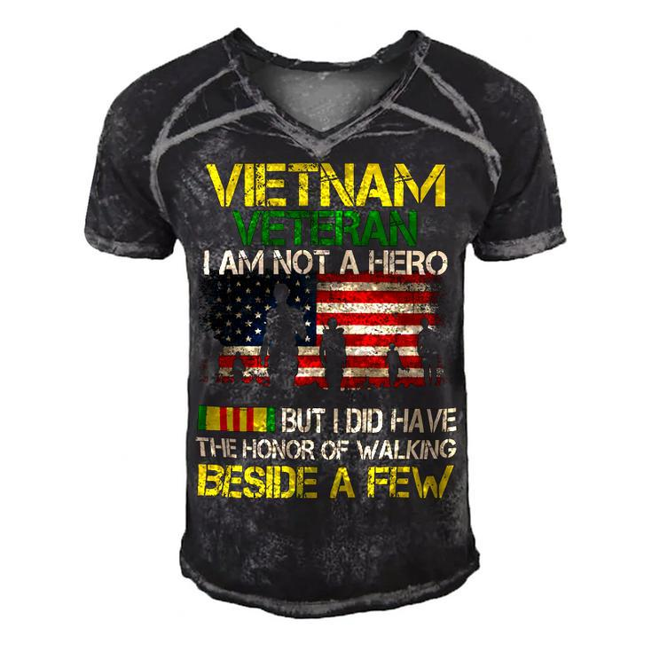 Veteran Veterans Day Vietnam Veteran I Am Not A Hero But I Did Have The Honor 65 Navy Soldier Army Military Men's Short Sleeve V-neck 3D Print Retro Tshirt