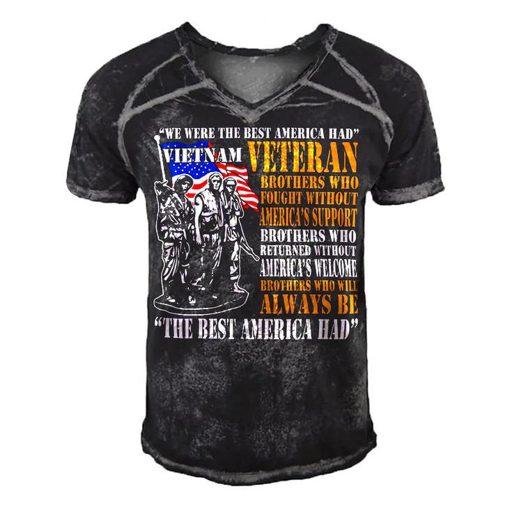Veteran Veterans Day We Were The Best America Had Vietnam Veteran 155 Navy Soldier Army Military Men's Short Sleeve V-neck 3D Print Retro Tshirt