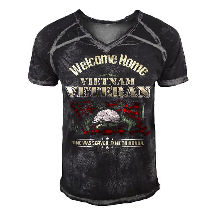 Veteran Veterans Day Welcome Home Vietnam Veteran Time To Honor 699 Navy Soldier Army Military Men's Short Sleeve V-neck 3D Print Retro Tshirt
