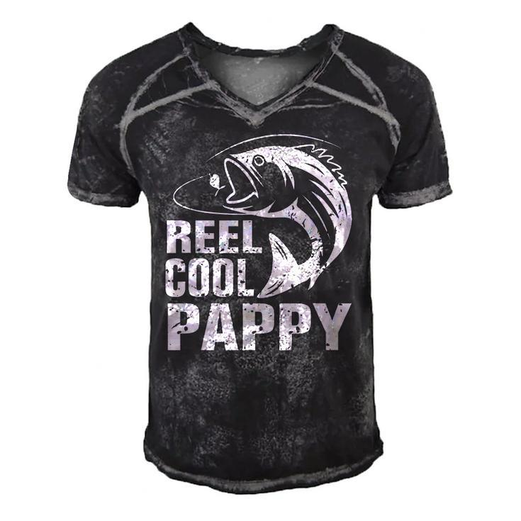 Vintage Reel Cool Pappy Fishing Fathers Day Gift Men's Short Sleeve V-neck 3D Print Retro Tshirt