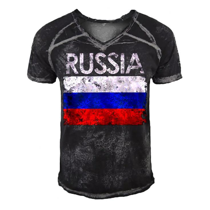 Vintage Russia Russian Flag Pride 500 Trending Shirt Men's Short Sleeve V-neck 3D Print Retro Tshirt