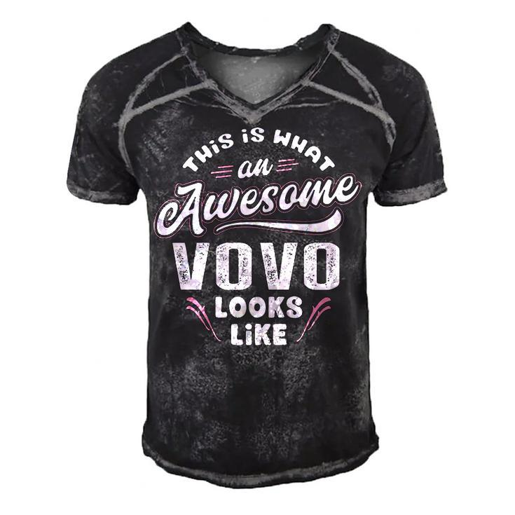 Vovo Grandpa Gift   This Is What An Awesome Vovo Looks Like Men's Short Sleeve V-neck 3D Print Retro Tshirt