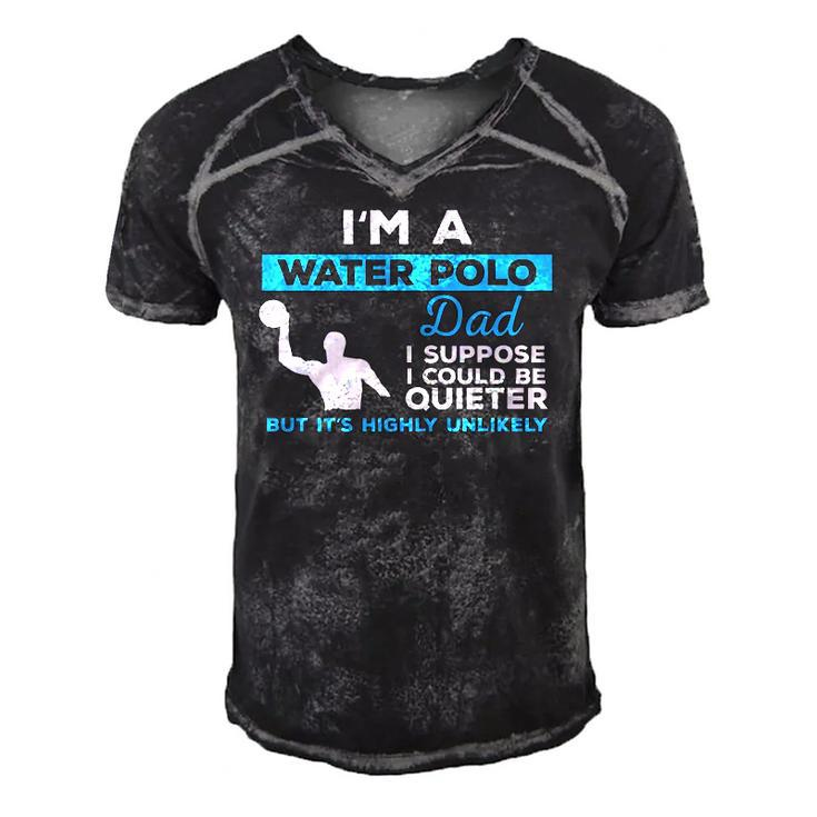 Water Polo Dadwaterpolo  Sport Player Gift Men's Short Sleeve V-neck 3D Print Retro Tshirt