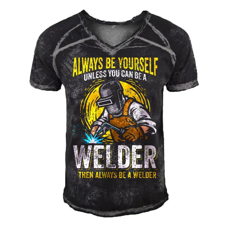 Welder Clothes For Men Funny Welding  V2 Men's Short Sleeve V-neck 3D Print Retro Tshirt