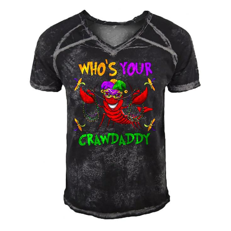 Whos Your Crawdaddymardi Gras Parade 2022 Ver2 Men's Short Sleeve V-neck 3D Print Retro Tshirt