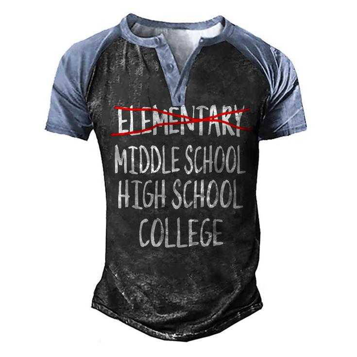 2022 Elementary Graduation-Fun Elementary School Graduation Men's Henley Raglan T-Shirt