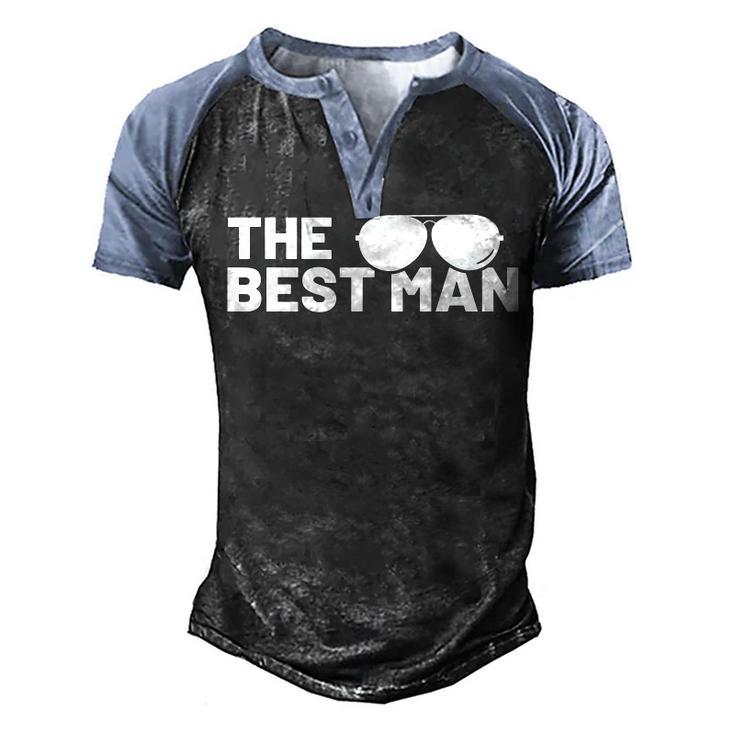 Best Man Bachelor Supplies Party Wedding  V2 Men's Henley Shirt Raglan Sleeve 3D Print T-shirt