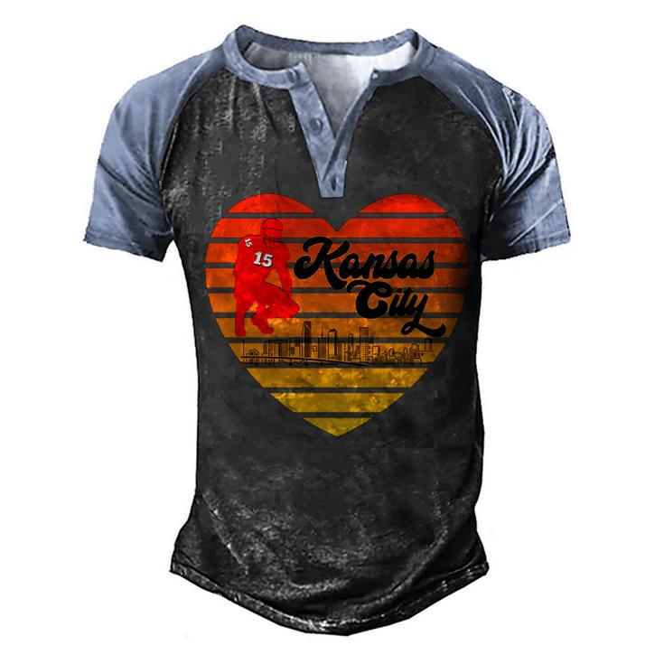 Chief Kansas City Football Bbq Dad Independence 4Th Of July  V2V3 Men's Henley Shirt Raglan Sleeve 3D Print T-shirt