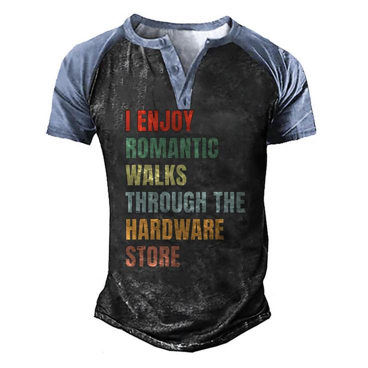Dad Handyman Hardware Store Tools Plumber Men's Henley Raglan T-Shirt
