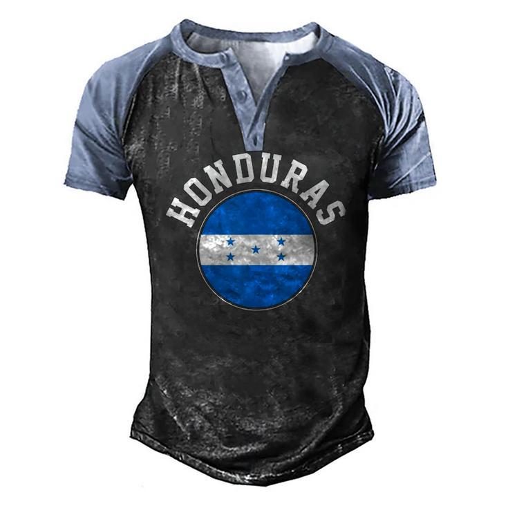Honduras Honduran Flag Republic Of Honduras Men's Henley Raglan T-Shirt
