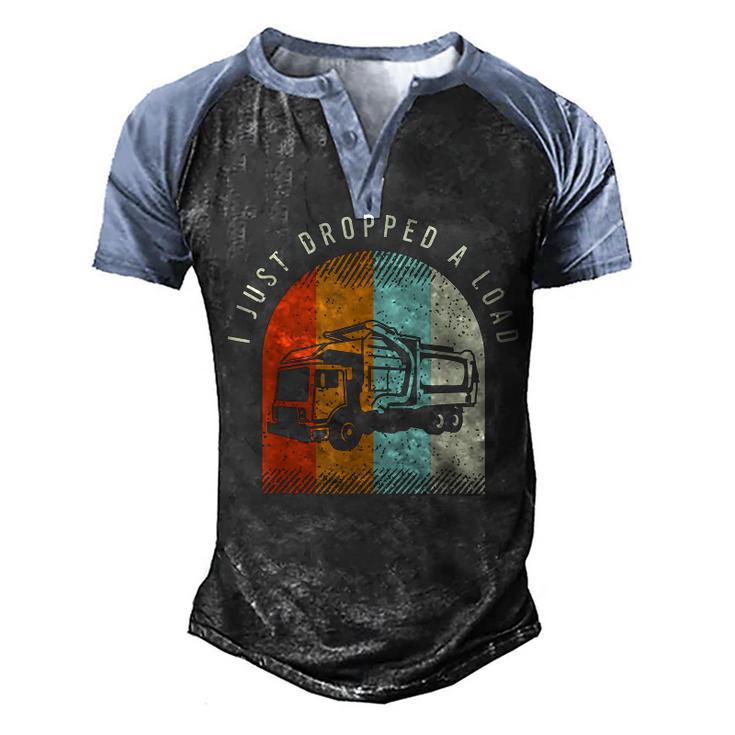 Mens Recycling Truck Driver Saying For A Driver Of Garbage Truck  V3 Men's Henley Shirt Raglan Sleeve 3D Print T-shirt