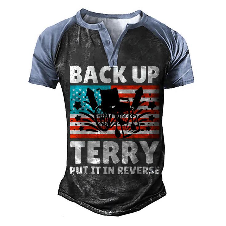 Put It In Reserve Terry Back It Up Funny Firework 4Th July  Men's Henley Shirt Raglan Sleeve 3D Print T-shirt