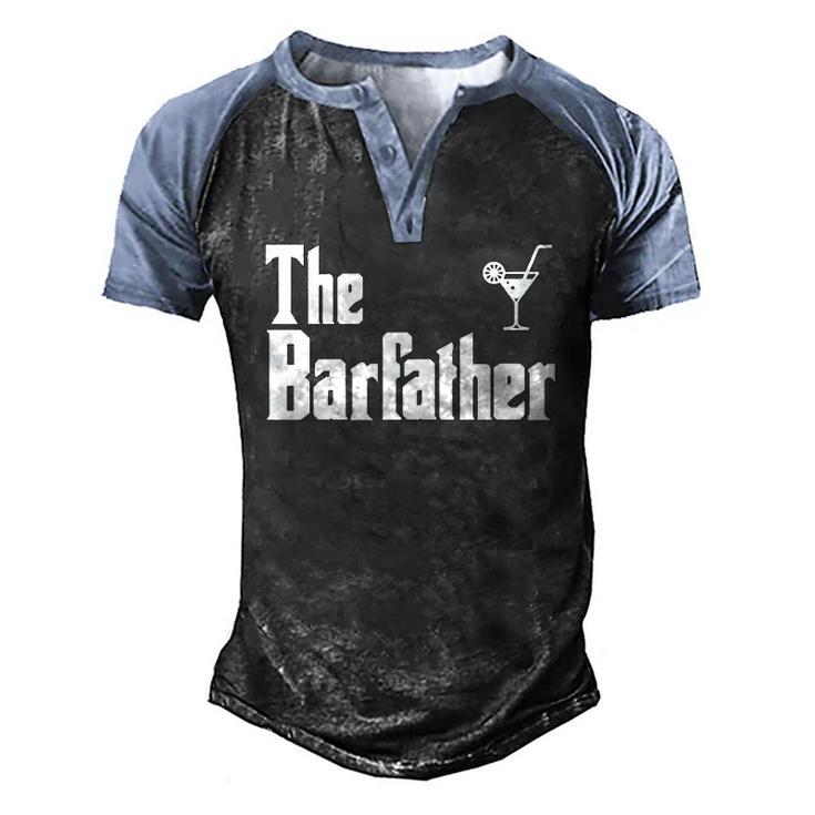 The Barfather Bartender Men's Henley Raglan T-Shirt